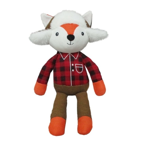 Winter Fox Knit Plush Crinkle Toy NWT - Picture 3 of 5